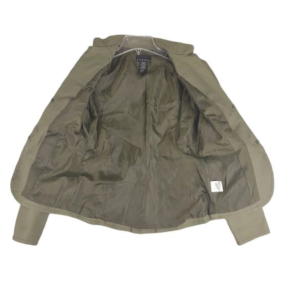 ATTENTION Military Style Army Olive Green Pea Coat Jacket, Women's 4 - Picture 2 of 9